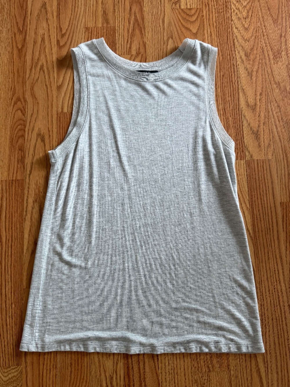 BR Gray with Silver accents sleeveless top